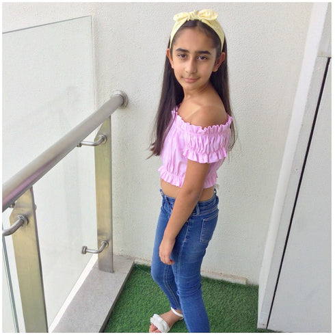 Off Shoulder Crop Top